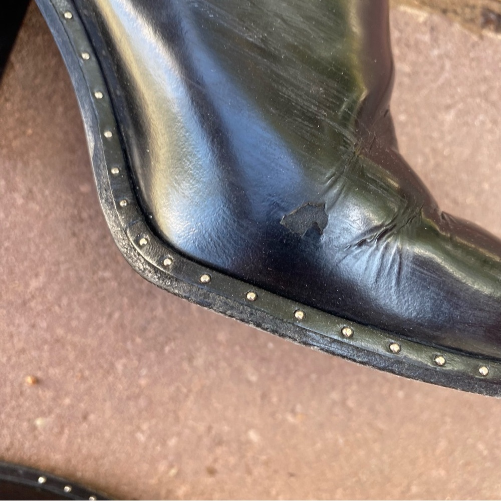 Rag & Bone studded black boots size 7.5 - Picture 9 of 10